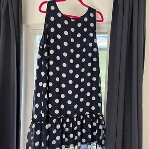 Tommy Hilfiger Polka Dot A-Line Lined Tank dress.